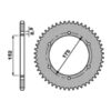 SPROCKETS PBR REAR 0844-57