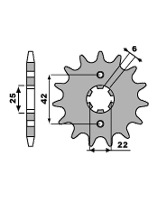 SPROCKETS PBR FRONT 278-16