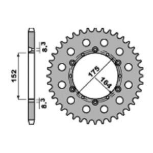 SPROCKETS PBR REAR 0856-40
