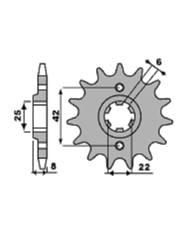 SPROCKETS PBR FRONT 281-16