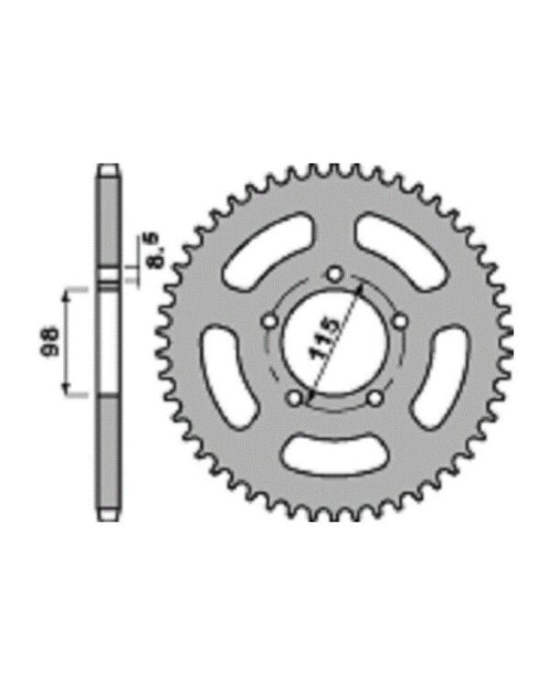SPROCKETS PBR REAR 0893-48