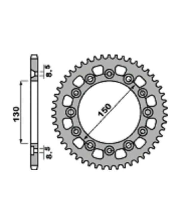 SPROCKETS PBR REAR 4308-43