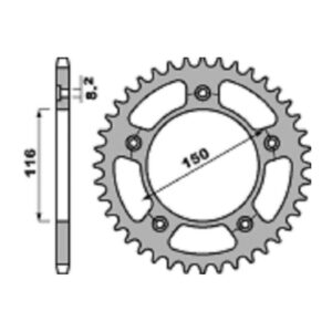 SPROCKETS PBR REAR 4329-42