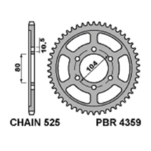 SPROCKETS PBR REAR 4359-40