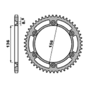SPROCKETS PBR REAR 4365-42