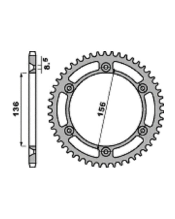 SPROCKETS PBR REAR 4365-42