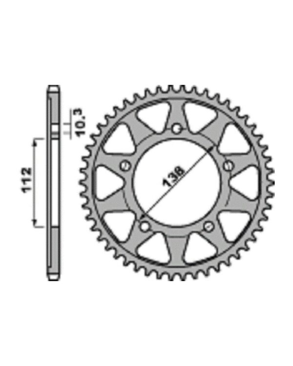 SPROCKETS PBR REAR 4383-48