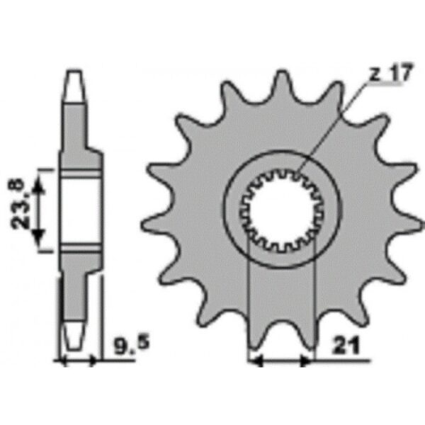 SPROCKETS PBR FRONT 342-14