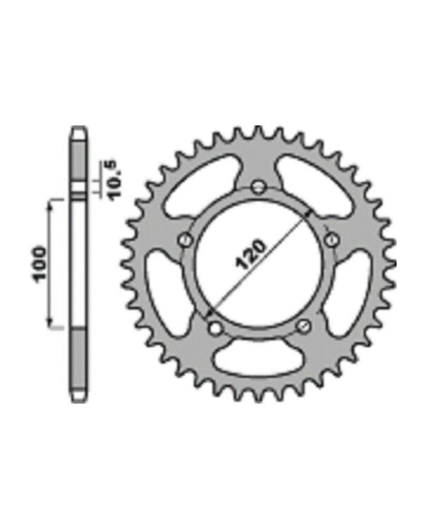 SPROCKETS PBR REAR 4396-47