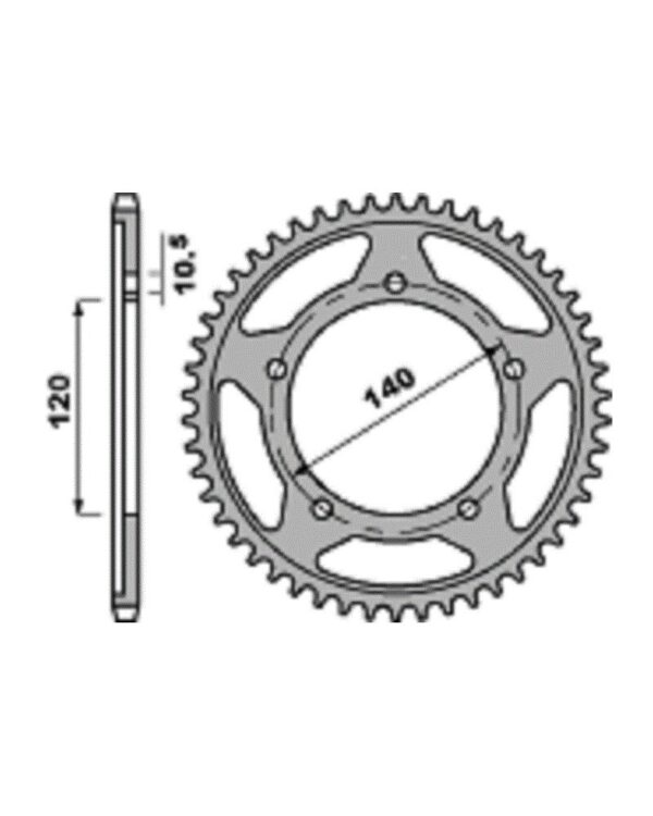 SPROCKETS PBR REAR 4398-47