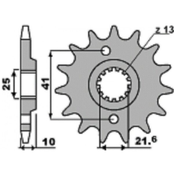 SPROCKETS PBR FRONT 345-14