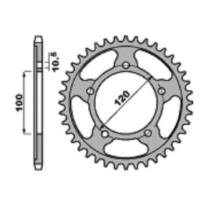 SPROCKETS PBR REAR 4447-42