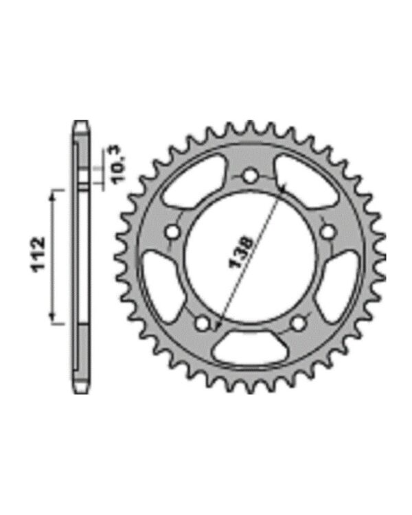 SPROCKETS PBR REAR 4448-48