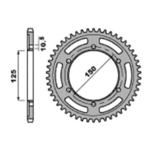 SPROCKETS PBR REAR 4454-42