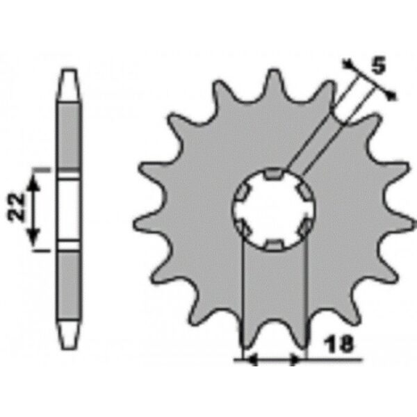 SPROCKETS PBR FRONT 423-15