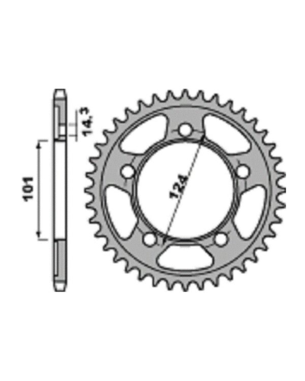 SPROCKETS PBR REAR 4508-38
