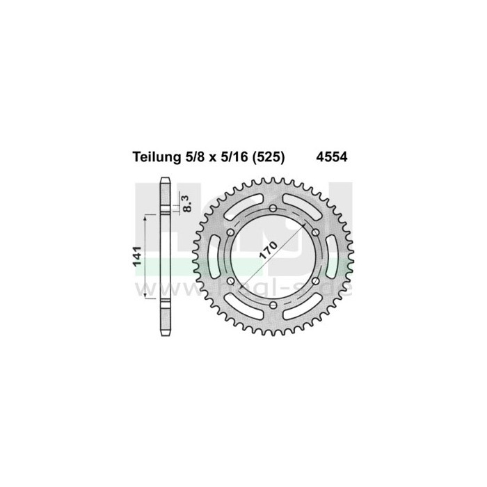 SPROCKETS PBR REAR 4554-40