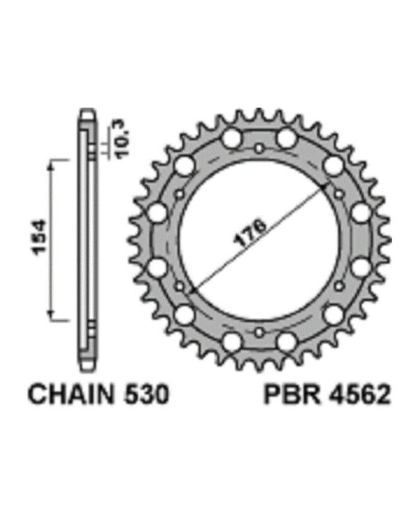 SPROCKETS PBR REAR 4562-44