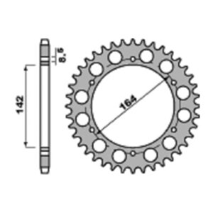 SPROCKETS PBR REAR 4589-44