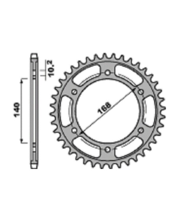 SPROCKETS PBR REAR 4613-41