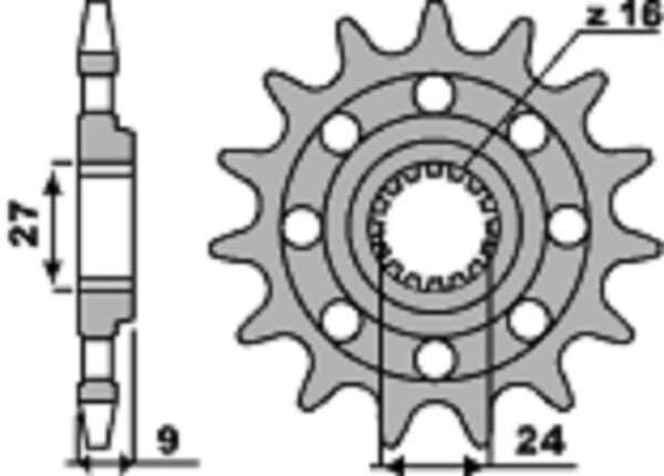 SPROCKETS PBR FRONT 2192-16 - Image 2
