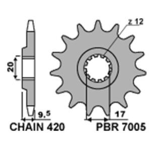 SPROCKETS PBR FRONT 7005-14