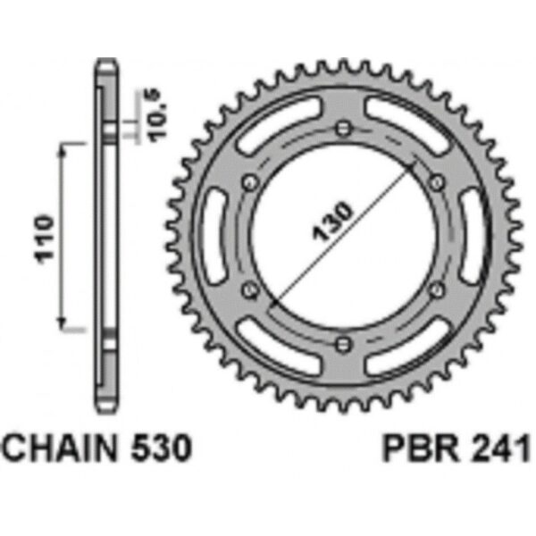 SPROCKETS PBR REAR 0241-46
