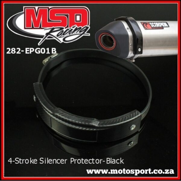 EXHAUST SILENCER GUARD MSD - BLACK