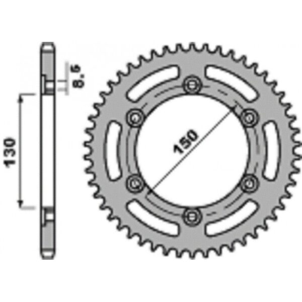 SPROCKETS PBR REAR 0245-43