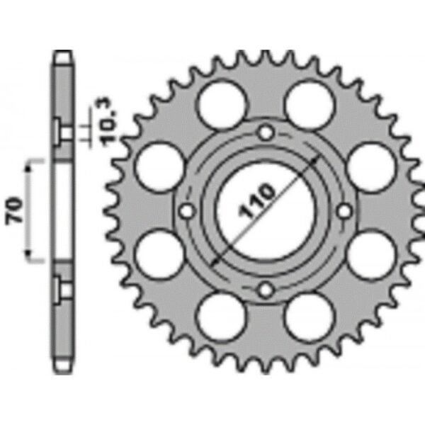 SPROCKETS PBR REAR 0246-35