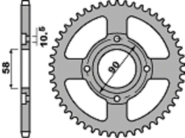 SPROCKETS PBR REAR 0269-35 - Image 2