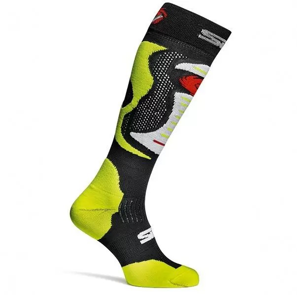 286-A-MX-FLO-SM #2. SIDI Faenza Socks - Yellow S/M