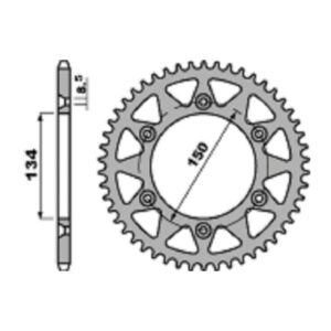 SPROCKETS PBR REAR 0489-50