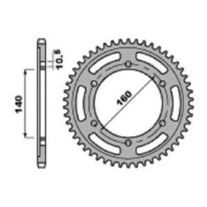 SPROCKETS PBR REAR 0502-45