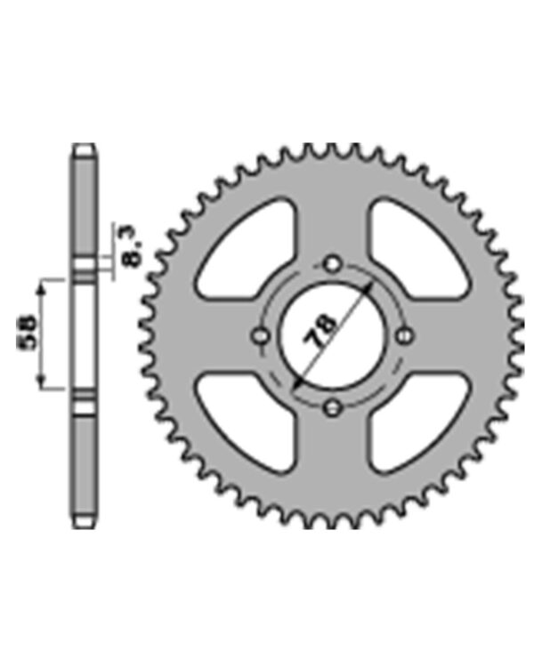 SPROCKETS PBR REAR 0810-43