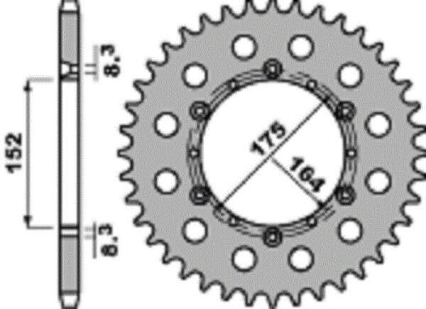 SPROCKETS PBR REAR 0856-48 - Image 2