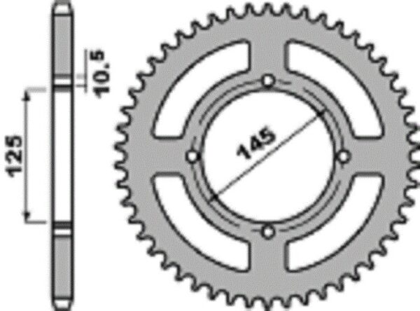 SPROCKETS PBR REAR 0857-39 - Image 2