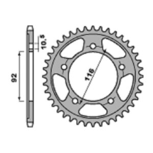 SPROCKETS PBR REAR 4542-41