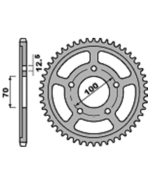 SPROCKETS PBR REAR 4646-44