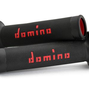 a01041c4240b7-0 (2). DOMINO A010 Road Racing Grips - Black/Red