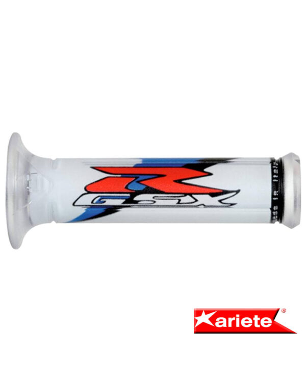01687-gsra. HARRIS Grip - GSXR White/Red/Blue Racing 125mm