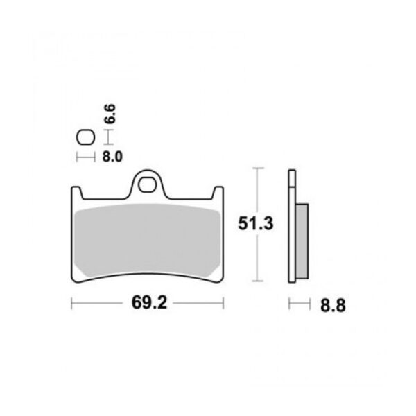 SBS 634HF Brake Pad - Image 2