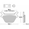 669hhf-2. SBS 669H.LS Rear Brake Pad