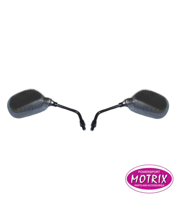 MIRROR MOTRIX LONG STEM 10mm CARBON