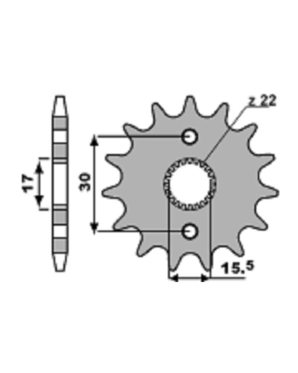 SPROCKETS PBR FRONT 332-15