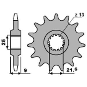 SPROCKETS PBR FRONT 543-15