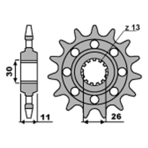 SPROCKETS PBR FRONT 579M-15
