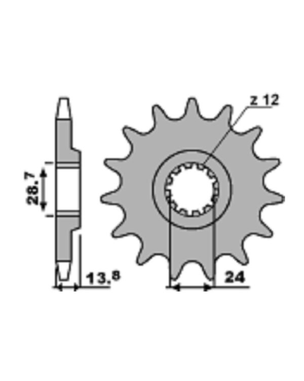SPROCKETS PBR FRONT 2077-17