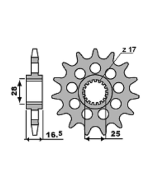 SPROCKETS PBR FRONT 2147-16