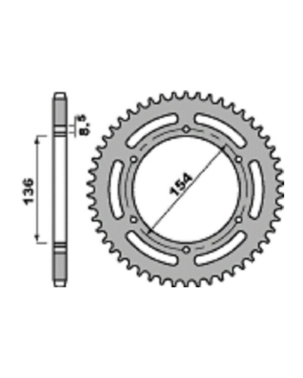 SPROCKETS PBR REAR 4546-45